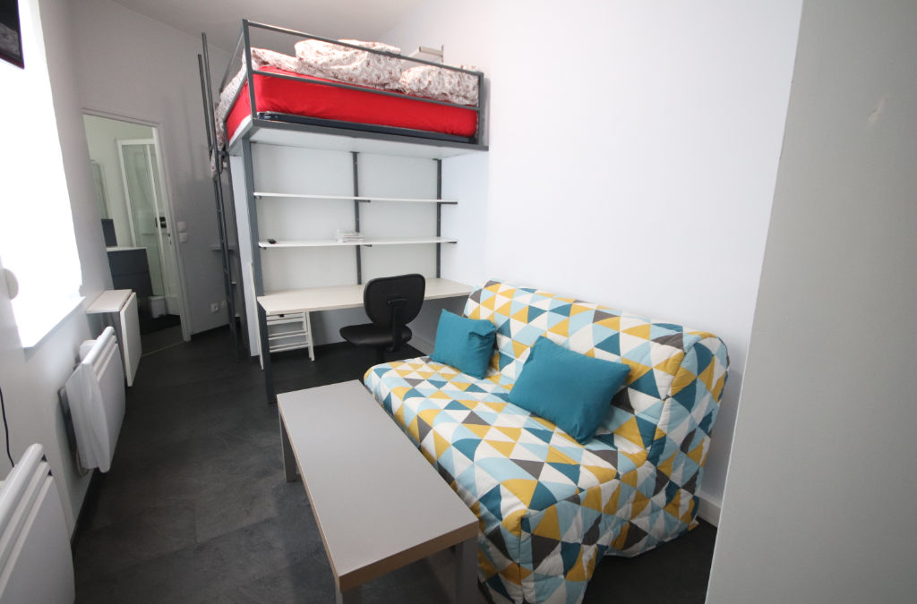 Studio MEUBLE de 17 m2, rue Nationale – Place de Strasbourg