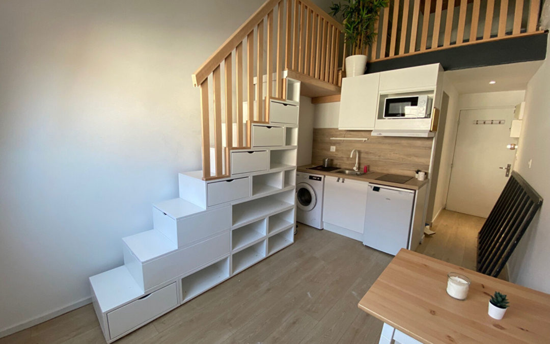 T1 bis MEUBLÉ de 21.65 m², rue Charles de Muyssart, Place Catinat