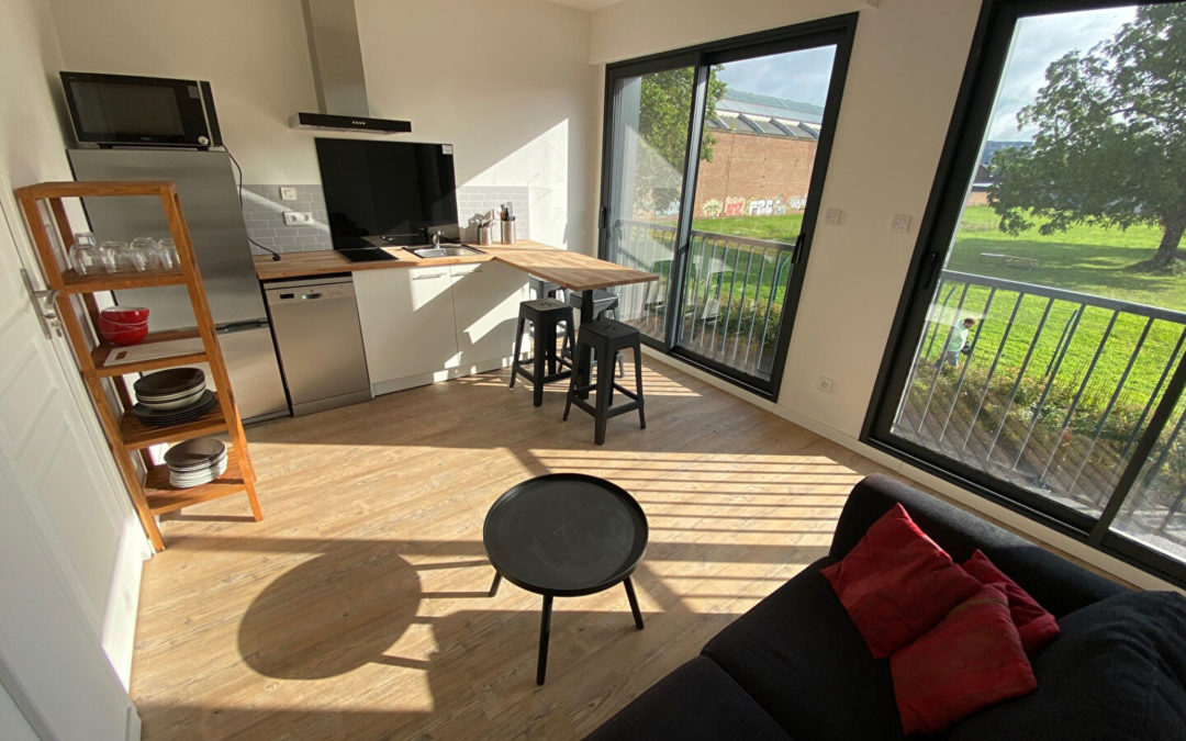 T3 DUPLEX DANS UNE COLOCATION -MEUBLE de 36,75 m², rue Winson Churchill, Euratechnologie