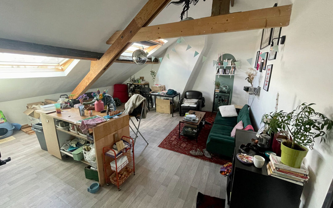 A VENDRE – Type 2 au dernier étage d&rsquo;une petite copropriété – BOULEVARD VICTOR HUGO