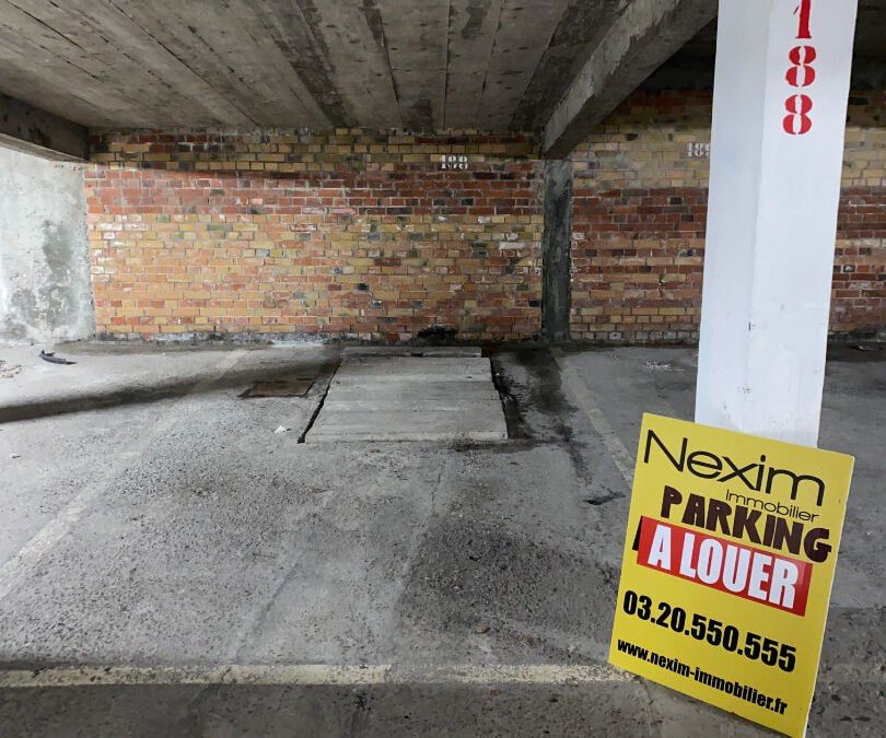 Place de parking en sous-sol, rue Auber – VAUBAN- proche La Catho
