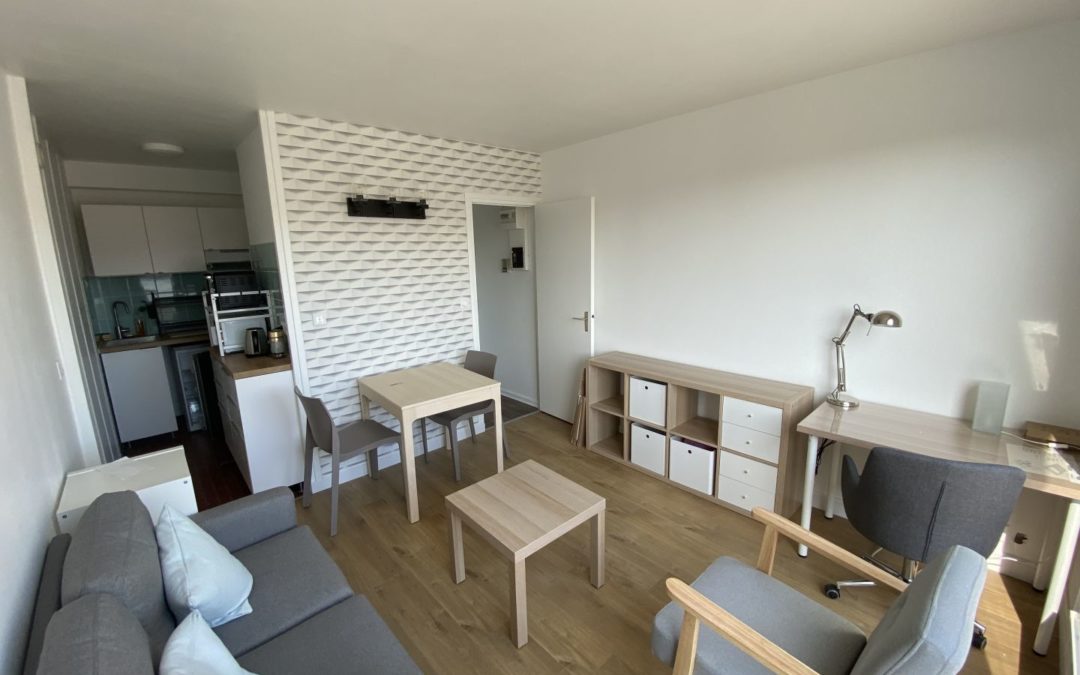 Très beau studio meublé lumineux, avec Balcon !