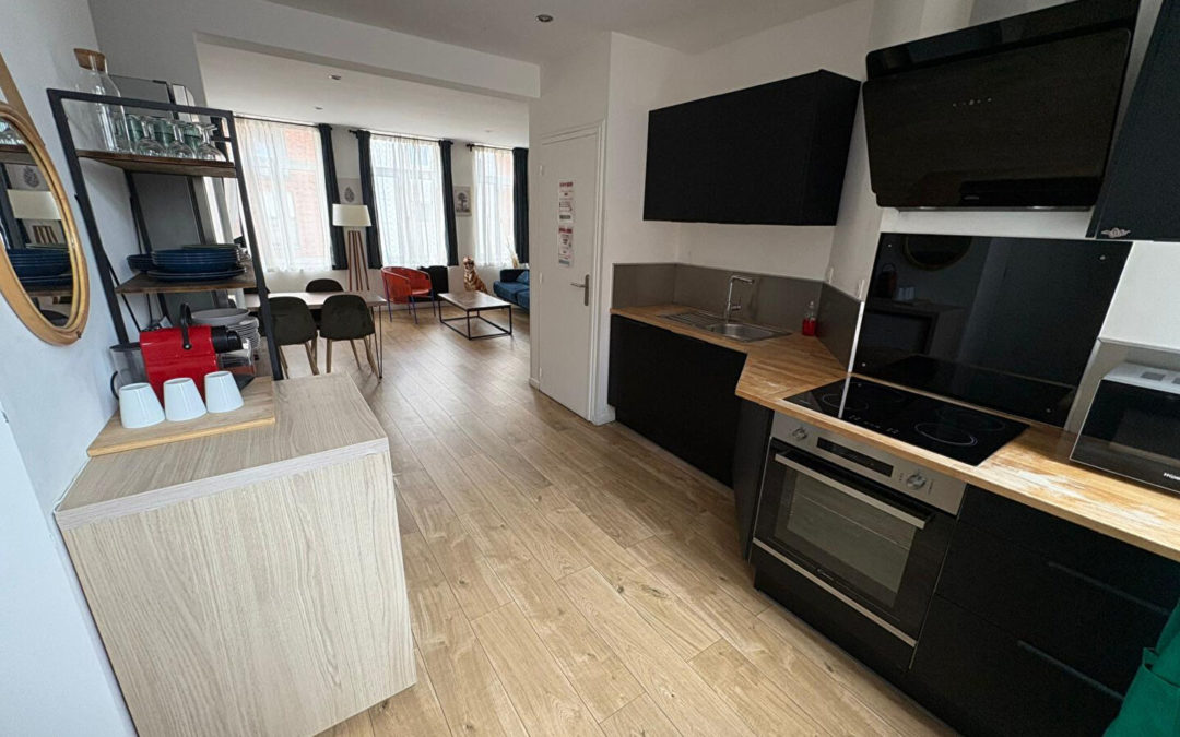 Très belle Maison T6 meublée de 106.2 m2 situé rue Leon Gambetta – Quartier Wazemmes