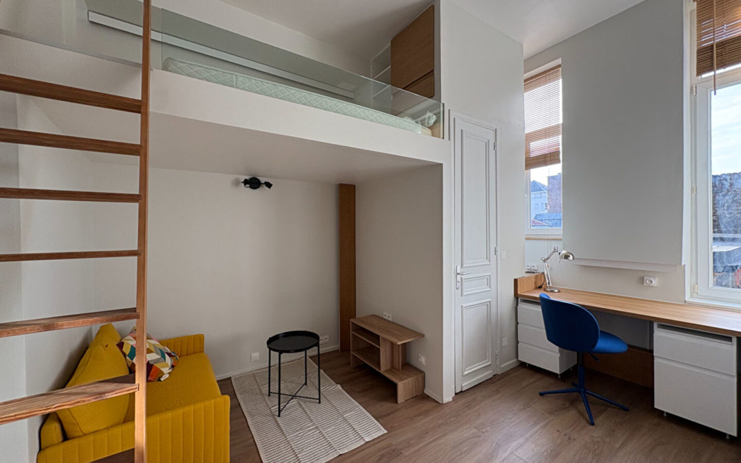 Très beau T1 MEUBLE refait à neuf – Rue INKERMAN / République