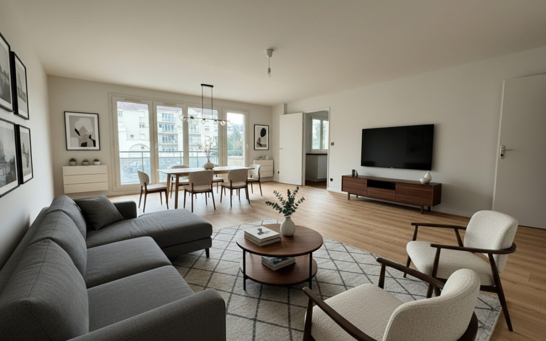 Grand appartement T4 proche Cormontaigne -102 m² avec balcons, parking et cave