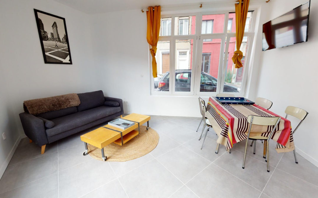 Maison de colocation rénovée – 5 chambres louées – Proche métro et centre de Lille