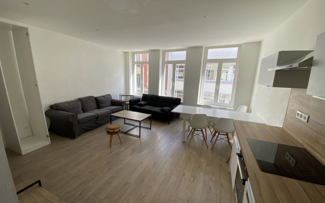 Magnifique T5 avec meubles à disposition en duplex à proximité de la gare Lille Flandres