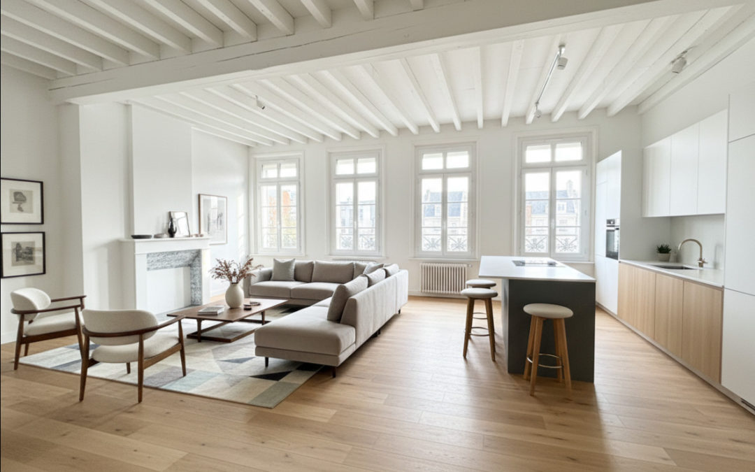 Plateau brut sur trois niveaux – Grande Place de Montreuil-sur-Mer