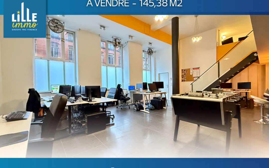 Opportunité rare – Bureaux 145 m²  – Vieux-Lille
