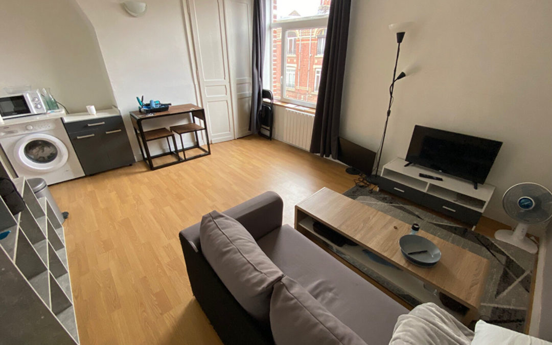 À LOUER – T2 MEUBLÉ de 32 m², Rue Jean-Jaurès – LILLE MOULINS
