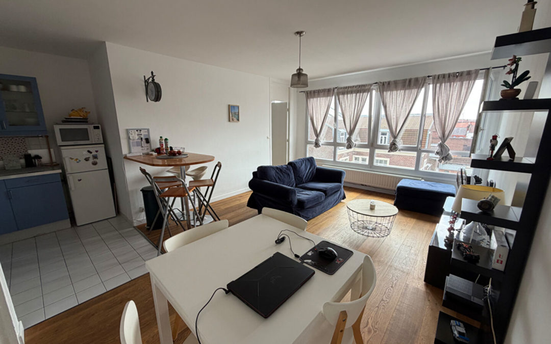 À LOUER – T2 MEUBLÉ de 46.80 m², Rue Nationale – WAZEMMES