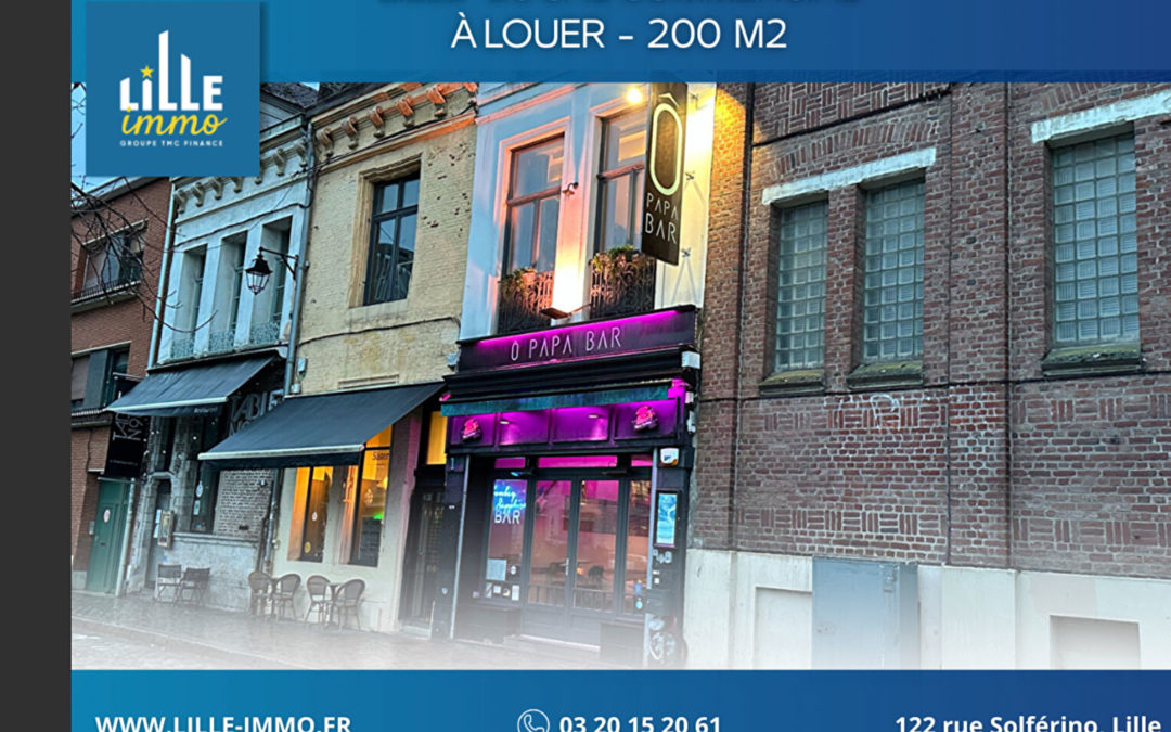 Immeuble commercial vieux Lille avec extraction et licence 4