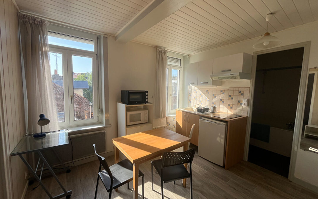 À LOUER – T2 MEUBLÉ de 37.04 m², Rue des Postes – WAZEMMES