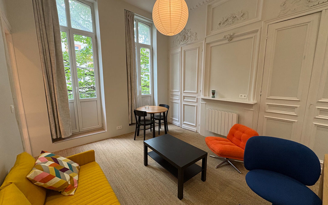 Studio MEUBLE 19,66m2, rue Inkerman – République