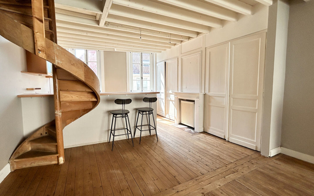 APPARTEMENT T2 EN DUPLEX DERNIER ÉTAGE – VIEUX LILLE / RUE DE LA CLEF